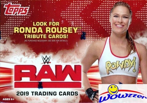 2019 Topps WWE RAW Wrestling EXCLUSIVE Factory Sealed Blaster Box-RELIC Card! - Picture 2 of 2