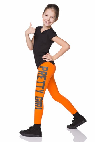 PRETTY GIRL Print Children Cotton Leggings Full Length Kids Pants All Ages DZPRT - Picture 9 of 14
