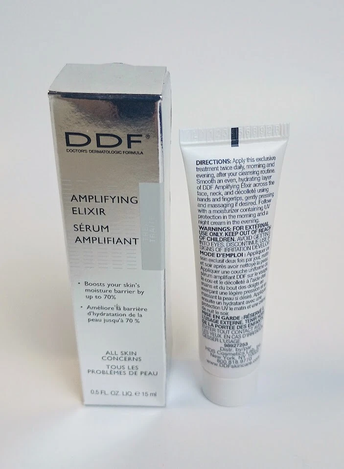 DDF Amplifying Elixir Serum Amplifiant For All Skin Preocups 0,5 fl oz Novo Na Caixa - Imagem 2 de 4