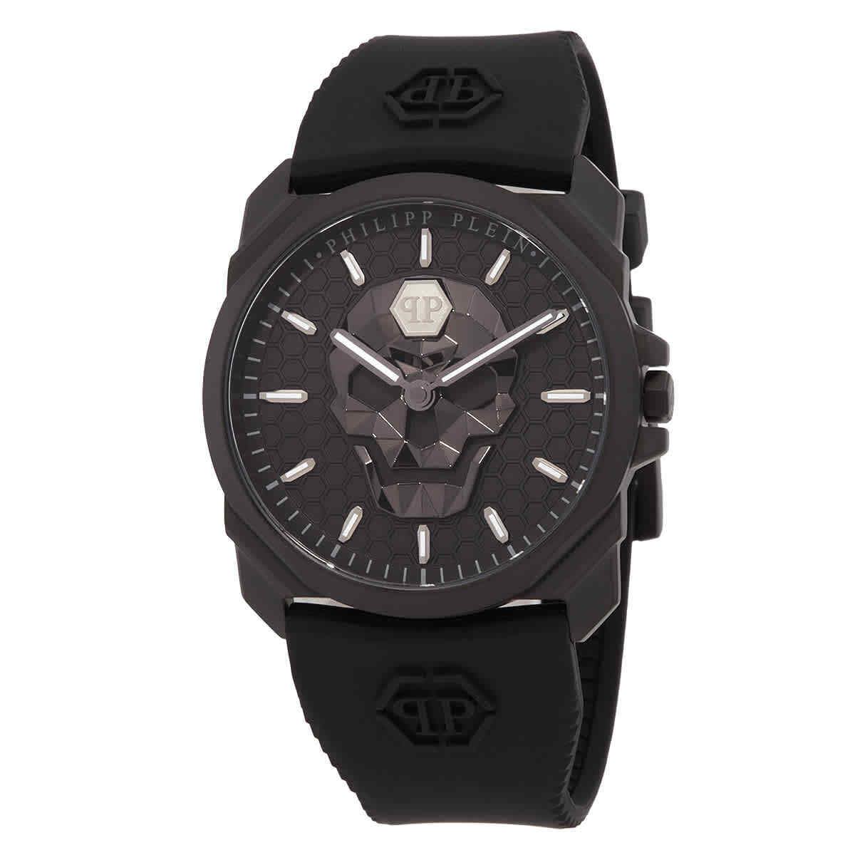 Мужские кварцевые часы Philipp Plein The Skull King с черным циферблатом PWLAA0422