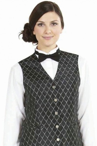 SIMON JERSEY LADIES HOSPITALITY WAISTCOAT SMART WAITRESS BAR UNIFORM - Picture 3 of 3