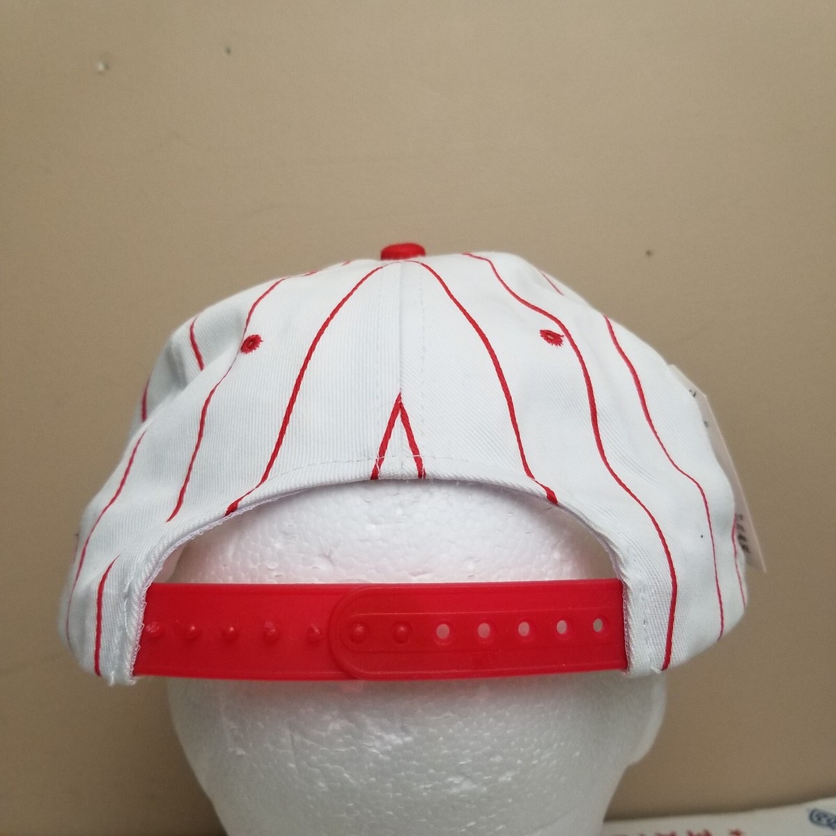 Vintage Coca Cola Snapback Hat Cap Pinstripe Red Embroidered KC