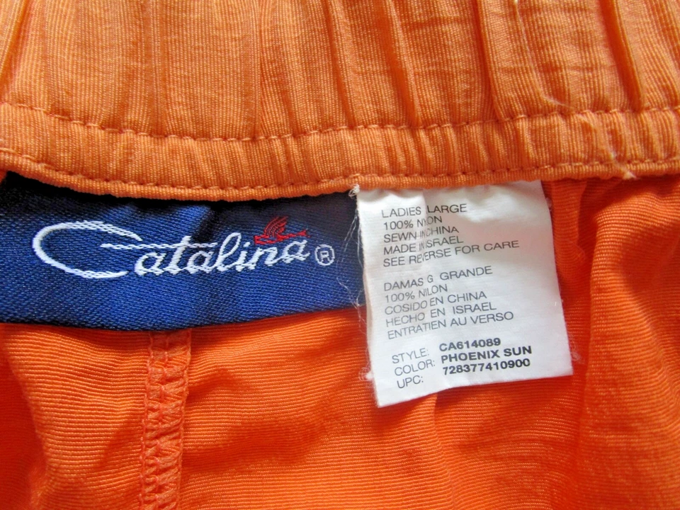 Женские короткие шорты Catalina с большими оранжевыми нейлоновыми карманами - Изображение 3 из 4