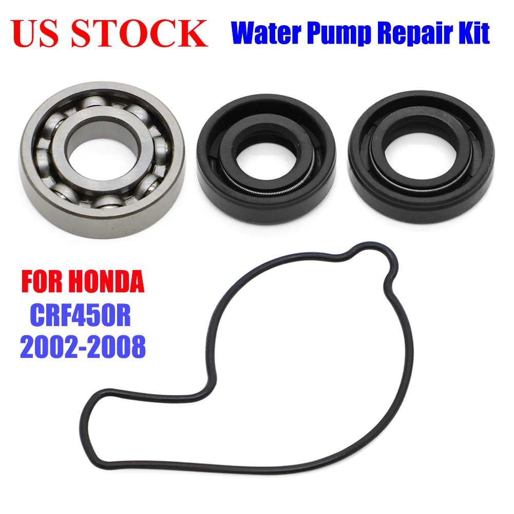 Water Pump Bearing Seal Repair Kit Gasket FOR Honda CRF450R CRF 450 R