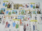 Lot of 25 Men and Boys Clothes and Accessories Print and Patterns for Sewing