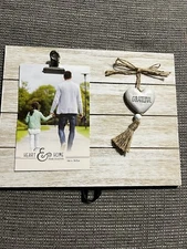 Heart And Home Grateful Wood Slat Clip Picture Frame
