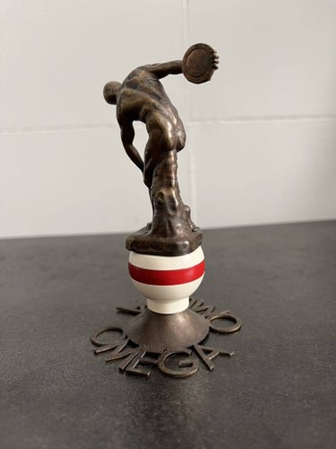 "USED" Omega Discus Statue Display Olympic 50th Anniversary Vintage Novelty Rare - Picture 7 of 10