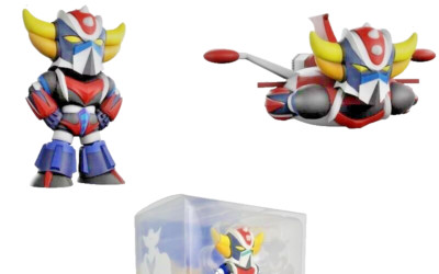 2 figurines Goldorak debout + Vaisseau Spacer - Plastoy