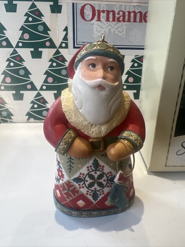 Weihnachtsmänner aus aller Welt USA Weihnachten Punze Andenken Ornament in Box - Bild 1 von 14