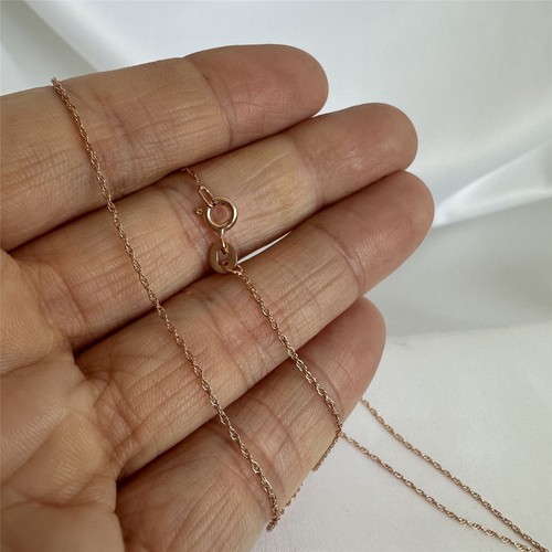 Rose Gold Plated Sterling Silver 14-28 Inch Prince of Wales Chain - Picture 6 of 63