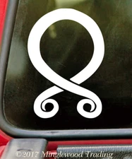 Troll Cross Vinyl Sticker | Trollkors | Norse Protection Rune | Die Cut Decal