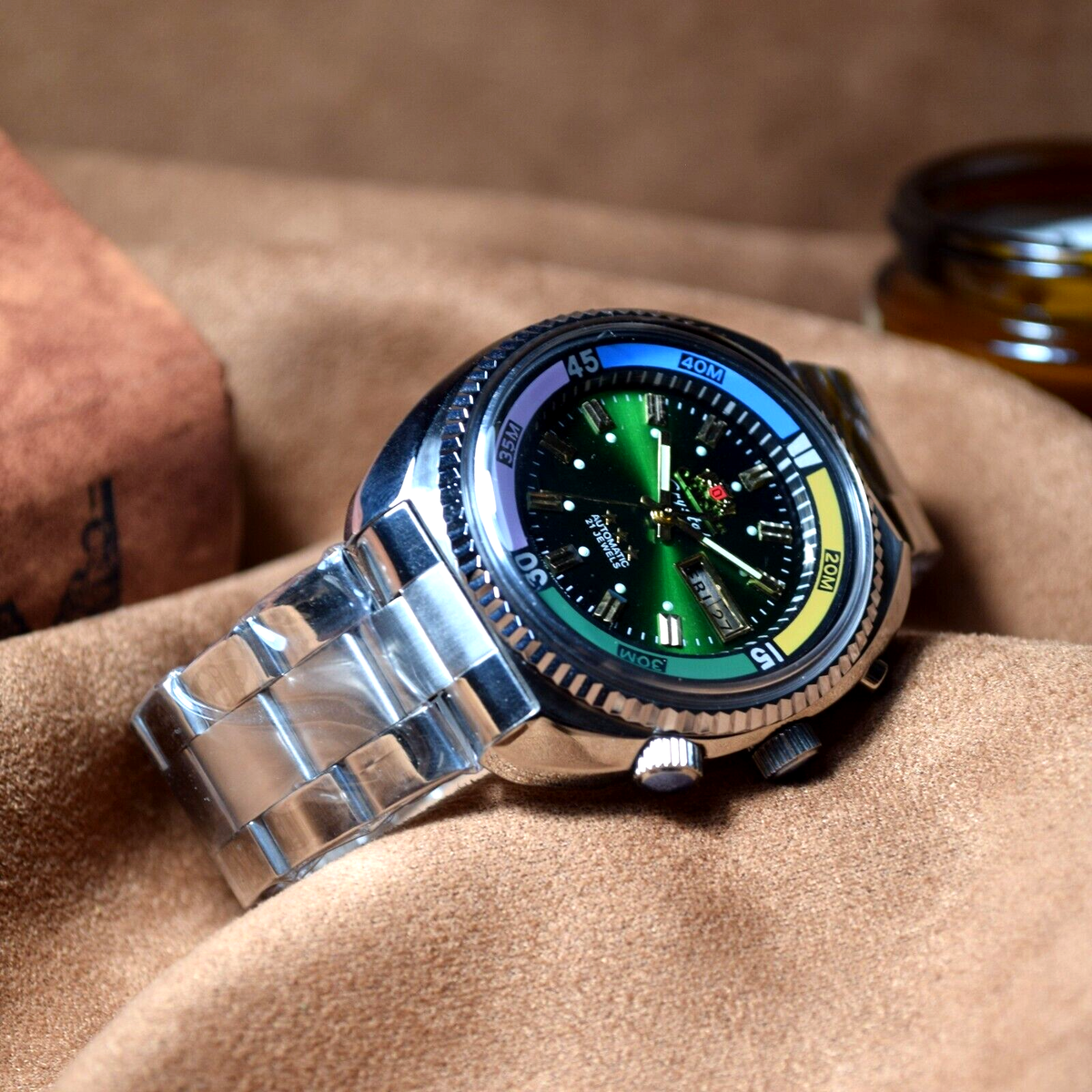 Original Japan Watch Orient KING DIVER Automatic watch KD Green