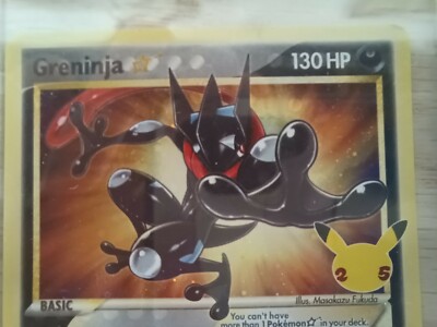Rare Pokemon Card Greninja 130HP playing Card mist slash 100