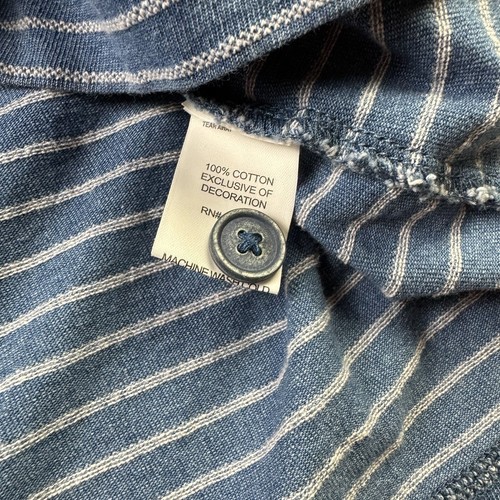Johnnie-O Mens Rocky Henley Button Shirt Long Sleeve Shirt Mariner Blue Size XL - Picture 6 of 10
