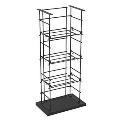 CD＆DVDラック　6段　BK 176 CDs Cabinet Stand Wall Tower Steel Wire DVD Holder Media