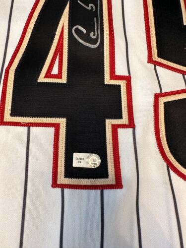 Camiseta deportiva firmada autografiada de los Astros usada de Carlos Lee autenticada en Grandes Ligas - Imagen 3 de 8