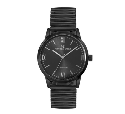 39 mm Montres Carlo Herrenmode flexibles Metallband Sport Analog Dress Watch - Bild 7 von 7