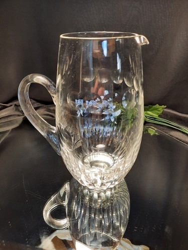 Quality Cut Crystal Contemporary Water Pitcher Vista Alegre - Picture 14 of 18