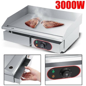 55cm Commercial Electric Griddle Countertop Grill Hotplate Bbq