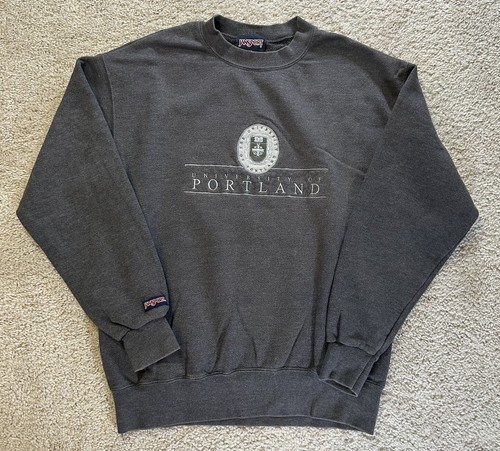 Jansport University of Portland Crewneck Sweatshirt Men’s Size Medium Brown