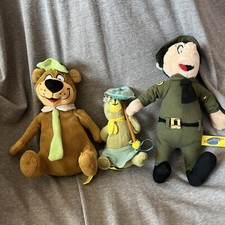 Vintage Hanna Barbera Yogi Bear Boo Boo Cindy Ranger Rick SET Lot of 4 Plush