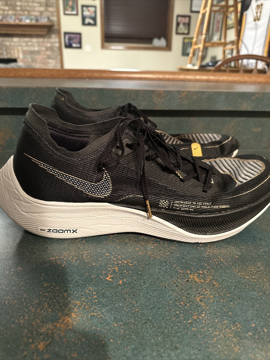 Size 15 - Nike ZoomX Vaporfly NEXT% 2 Black Metallic Gold