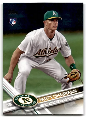 2017 Topps Update Matt Chapman Rookie Oakland Athletics #US4