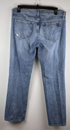 Jeans Joes 38 Cintura Clásico Calce Recto Azul Envejecido Denim Informal - Imagen 10 de 16