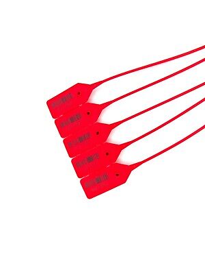Correlative Numbered 100 Pcs Pink Color Pull-Tight Eco-Plastic Security Seal 15