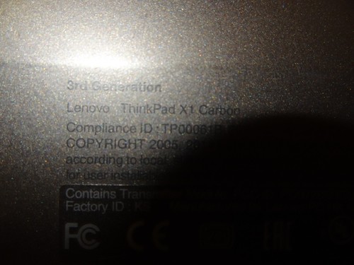lenovo ThinkPad X1 Carbon 3rd Gen Laptop Computer -Windows 10 -8GB RAM -128GB SS - Picture 14 of 14