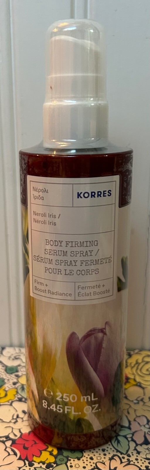 SEALED KORRES NEROLI IRIS BODY FIRMING SERUM SPRAY 8.45 OZ BOOST