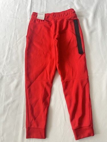 Nike Tech Fleece Hose Größe Small Kinder Jungen Taped Hose NSW UNIVERSITY ROT - Bild 14 von 17