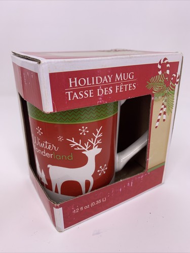 Lot Of 6 Royal Norfolk Gift Boxed Holiday Christmas 12oz Coffee Mug Cup - Picture 3 of 9