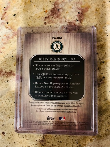 2013-18 Bowman and Topps Inception On Card Auto: Pick Your Card! - Picture 12 of 57