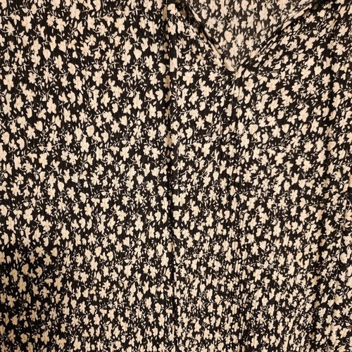 MNG Mango Black and White Long Sleeve Ruffle Top XS - Picture 5 of 8
