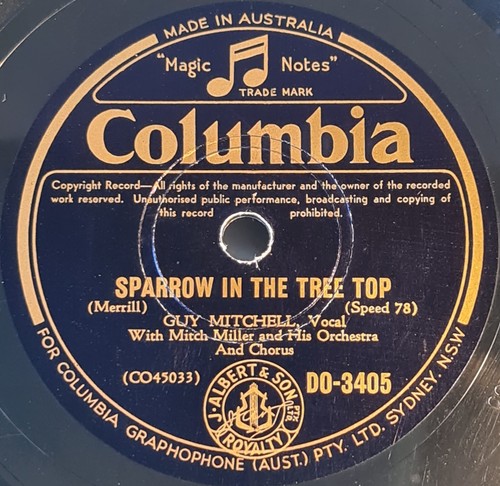 Guy Mitchell collection of 6 vintage shellac records 78 RPM; Label: Columbia - Picture 4 of 15