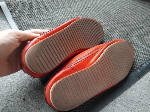 Mens Unique Red Leather Shoes From Japan size 9 Rare - Picture 6 of 7