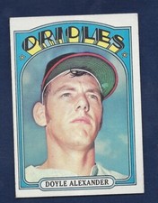 1972 TOPPS #579 DOYLE ALEXANDER ROOKIE .99 SH K584