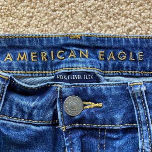 American Eagle Next Level Flex Mens Jeans Size 29 x 32 Blue Slim Denim Pants - Picture 7 of 12