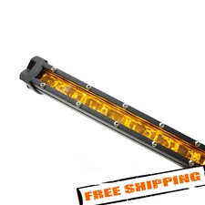 Race Sport RSLP14 LoPro 14" 60W Ultra Slim Spot Beam White/Amber LED Light Bar
