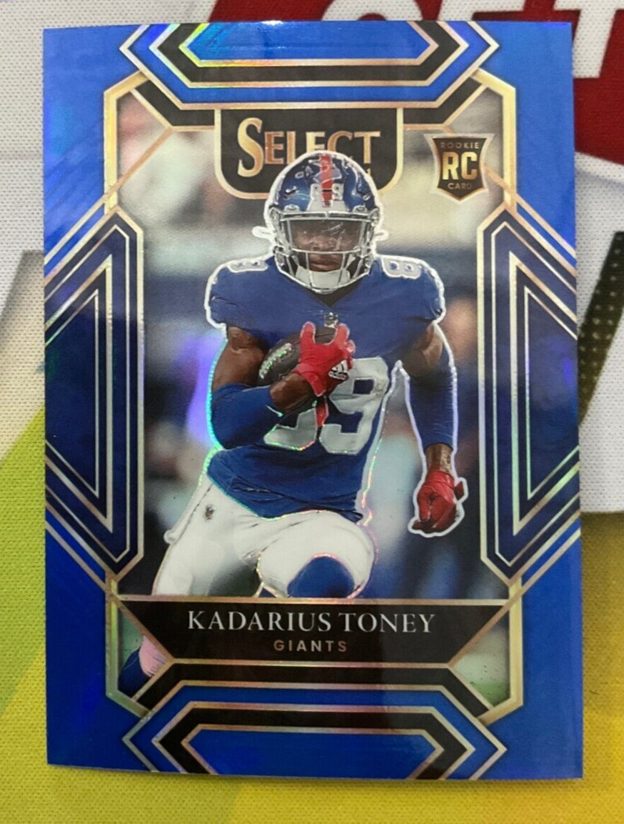 KADARIUS TONEY 2021 PANINI SELECT RC ROOKIE CLUB LEVEL BLUE PRIZM 53/99 #252
