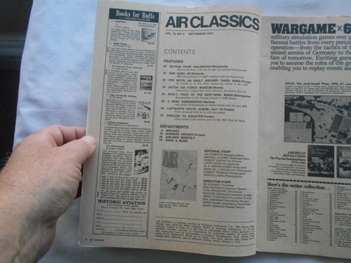 AIR CLASSICS Magazine-SEPTEMBER 1974 - Imagen 3 de 3