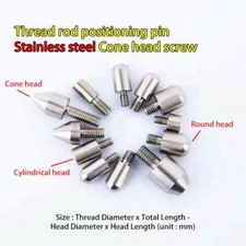 2pcs M3 M4 M5 M6 Stainless steel screws Round head bolts positioning pins Dowel