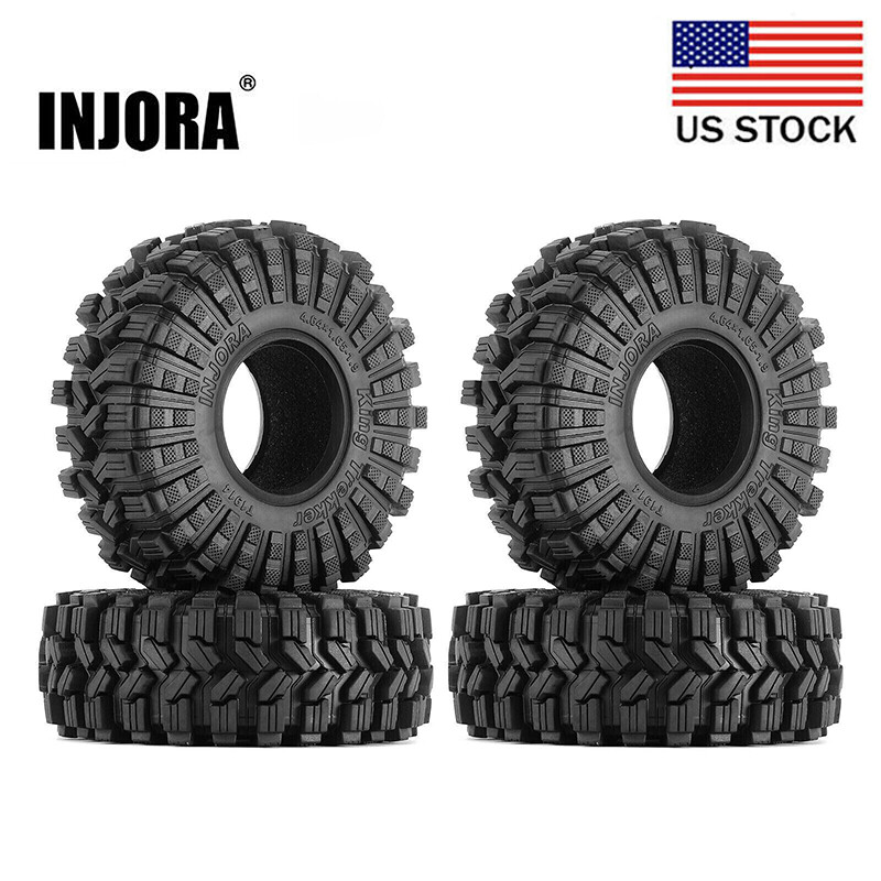 US INJORA 1.9 Tires for 1/10 TRX4 SCX10 PRO Capra GEN8 VS4