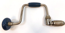 Vintage Stanley Hand Bit Brace Auger Drill H1253A 10" Made in USA