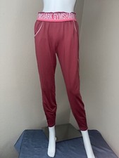 Gymshark Recess Joggers Pink Fold Over Waist Band Pockets High Rise Size Medium