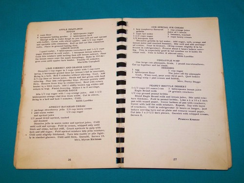 1950 Yorktown Methodist Church Yorktown Indiana Cook Book Cookbook - Picture 3 of 8