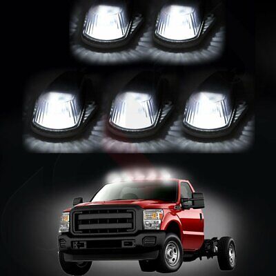 Smoked Cab Marker Light Cover Compatible with 99-16 Ford E-150/250/350 F150/250/350 Super duty Top Roof Clearance Lights Cover Smoked Cab Marker Light Cover Compatible with 99-16 Ford E-150/250/350 F150/250/350 Super duty Top Roof Clearance Lights Cover