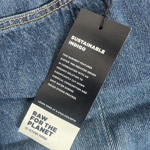 G-Star Raw Jeans Lanc 3D High Rise Straight Blue W23" L28" Small Size Women’s - Picture 6 of 11