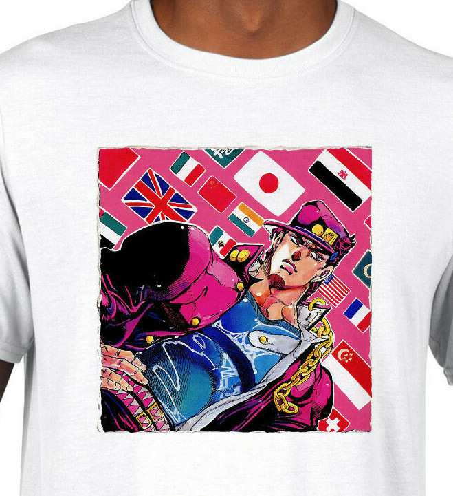 JoJo's Bizarre Adventure T-Shirt Anime Manga Graphic Tee Retro